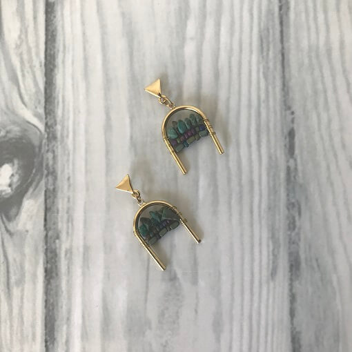 and peacock earrings
