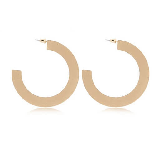 Open Hoop Earrings Gold