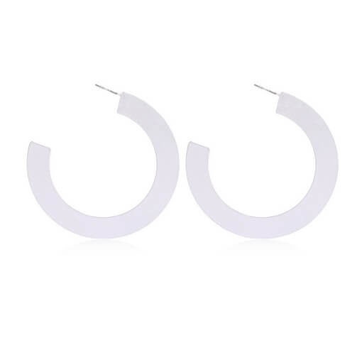 Open Hoop Earrings Silver