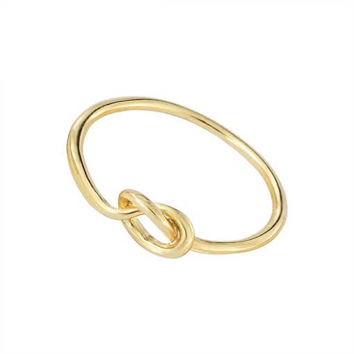 and knot ring gold