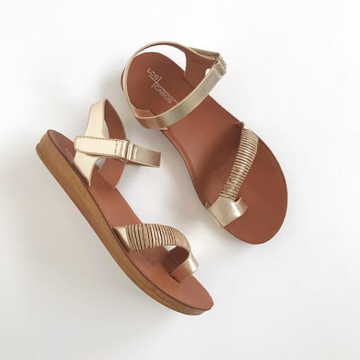 And The Store Los Cabos Brenna Sandals Champagne
