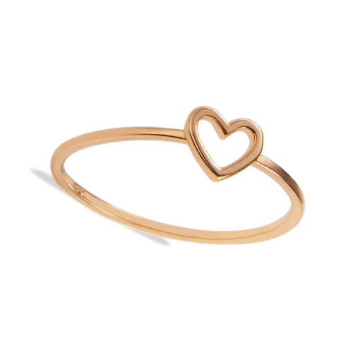 Heart Outline Ring Gold • And [&] The Store
