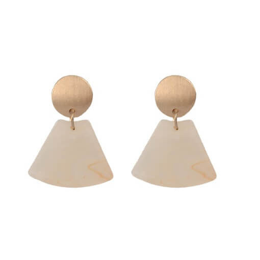 And The Store Mottled Earrings Neutral