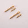 And The Store Two Bar Earrings Gold