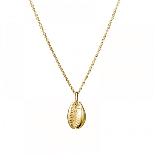 Gold Cowie Shell Necklace
