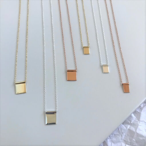 Sterling Silver Tag Necklaces