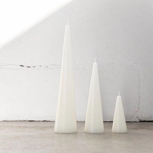 Candle Kiosk Cone Candle WARM WHITE