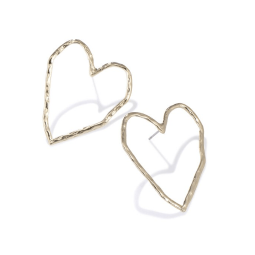 And The Store CARDIAC Gold Earrings