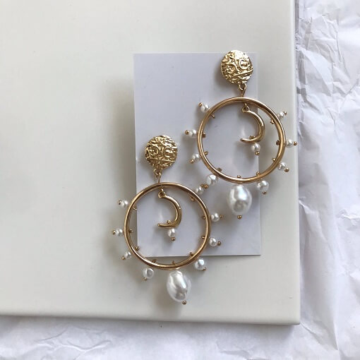 And The Store LUNAR PEARL Earrings