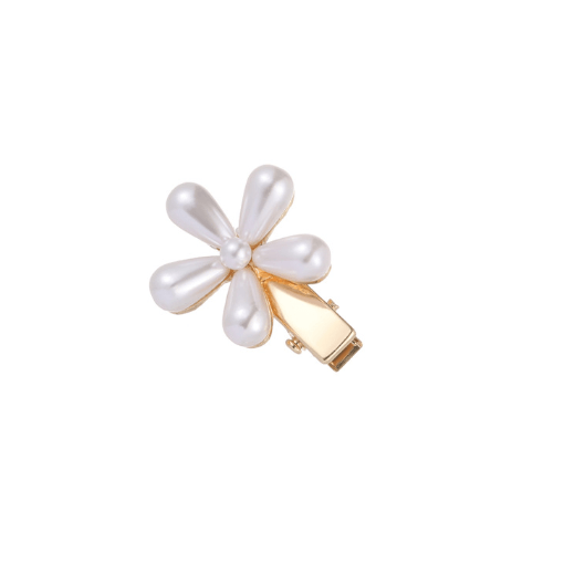 Flower Pearl Hair Clip Single1