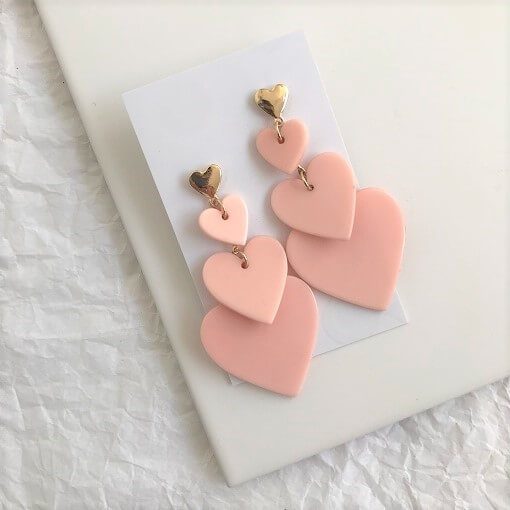 Hanging Heart Earrings