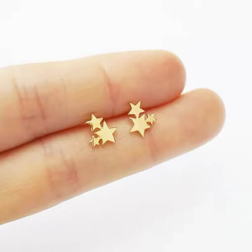 Gold Star Studs