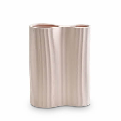 Ribbed Infinity Vase Nude
