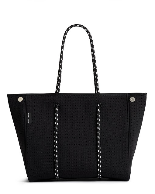 Perforated Neoprene Black Bag