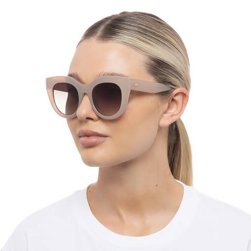 Le Specs Air Heart Oatmeal Sunglasses