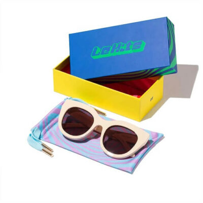 Le Specs Air Heart Ivory Sunglasses