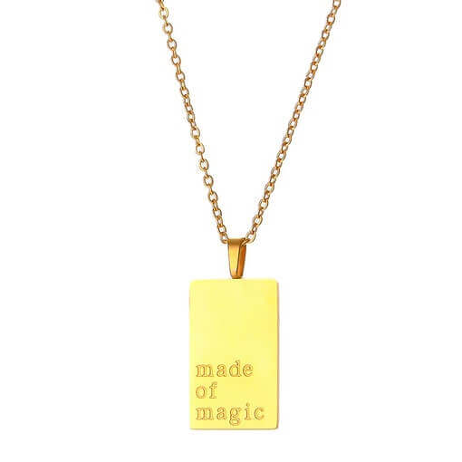 Made of Magic Gold Affirmation Necklace