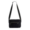 Smooth Black Neoprene Cross-Body Bag